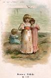 Little Girl Asks for a Peep at New Baby-Maud Goodman-Art Print