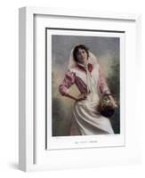 Maud Jeffries, American Actress, 1901-W&d Downey-Framed Giclee Print