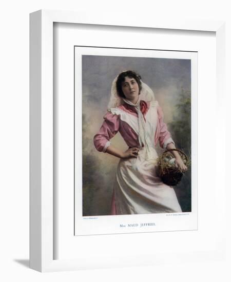 Maud Jeffries, American Actress, 1901-W&d Downey-Framed Giclee Print