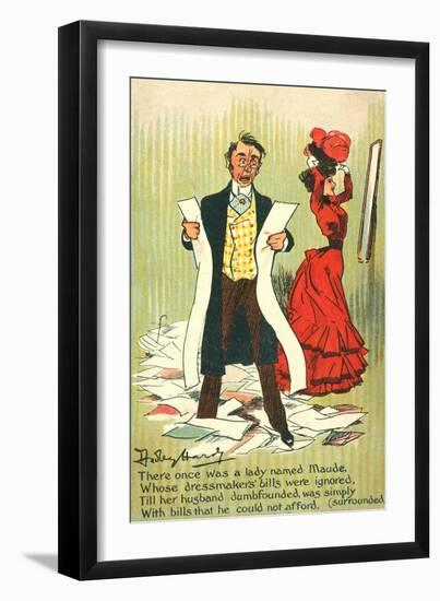 Maude (Colour Litho)-Dudley Hardy-Framed Giclee Print