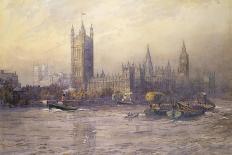 The Houses of Parliament, Watercolour-Maude Parker-Framed Giclee Print