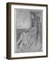 'Maude, Seated', 1873-James Abbott McNeill Whistler-Framed Giclee Print