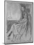 'Maude, Seated', 1873-James Abbott McNeill Whistler-Mounted Giclee Print