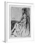 Maude, Seated, 19th Century-James Abbott McNeill Whistler-Framed Giclee Print