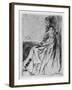 Maude, Seated, 19th Century-James Abbott McNeill Whistler-Framed Giclee Print