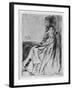 Maude, Seated, 19th Century-James Abbott McNeill Whistler-Framed Giclee Print