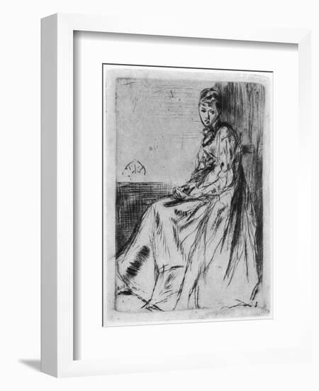 Maude, Seated, 19th Century-James Abbott McNeill Whistler-Framed Giclee Print