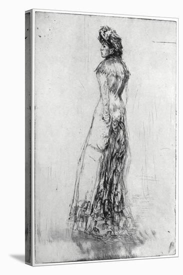 Maude, Standing, 1873-James Abbott McNeill Whistler-Stretched Canvas