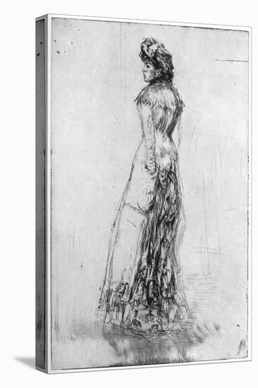 Maude, Standing, 1873-James Abbott McNeill Whistler-Stretched Canvas