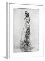 Maude, Standing, 1873-James Abbott McNeill Whistler-Framed Giclee Print