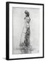 Maude, Standing, 1873-James Abbott McNeill Whistler-Framed Giclee Print