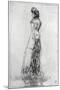 Maude, Standing, 1873-James Abbott McNeill Whistler-Mounted Giclee Print