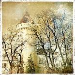 Fairy Winter Castle - Retro Styled Picture-Maugli-l-Art Print