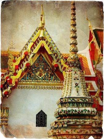 Grand Palace - Bangkok - Retro Styled Picture
