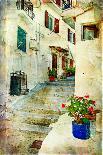 Pictorial Greek Villages-Maugli-l-Art Print