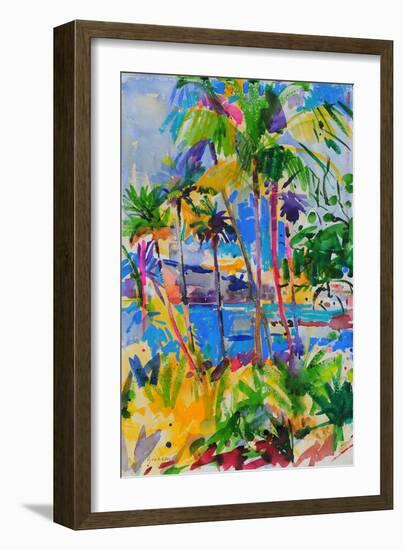 Maui Aloha, 2023 (Watercolour)-Peter Graham-Framed Giclee Print
