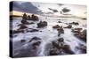 Maui, Hawaii, USA: La Perouse Bay During Sunset With Kaho'Olawe In The Background-Axel Brunst-Stretched Canvas