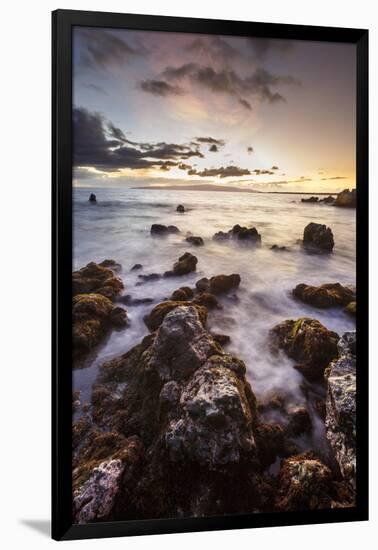 Maui, Hawaii, USA: La Perouse Bay During Sunset With Kaho'Olawe In The Background-Axel Brunst-Framed Photographic Print