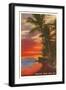 Maui No Ka Oi, Sunset on Lagoon-null-Framed Art Print