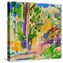 Maui Rainforest, 2023 (Watercolour)-Peter Graham-Stretched Canvas