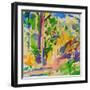 Maui Rainforest, 2023 (Watercolour)-Peter Graham-Framed Giclee Print