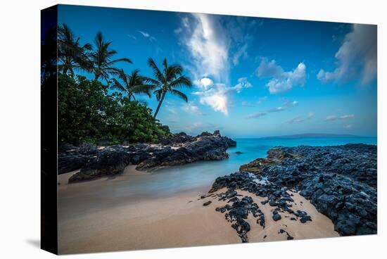 Maui'S Secret Cove Under Stars-null-Stretched Canvas