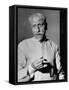 Maulana Azad, Moslem Head of India's Congress Party, Holding a Lit Cigar-Margaret Bourke-White-Framed Stretched Canvas