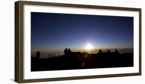 Mauna Kea Observatory at Sunset, Hawaii-Bennett Barthelemy-Framed Photographic Print