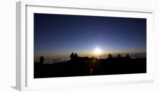 Mauna Kea Observatory at Sunset, Hawaii-Bennett Barthelemy-Framed Photographic Print