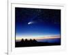 Mauna Kea Observatory & Comet Hale-Bopp-David Nunuk-Framed Photographic Print