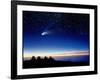 Mauna Kea Observatory & Comet Hale-Bopp-David Nunuk-Framed Photographic Print