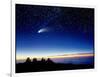 Mauna Kea Observatory & Comet Hale-Bopp-David Nunuk-Framed Photographic Print