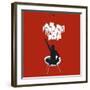 Maurer Boy (red)-Puntoos-Framed Art Print