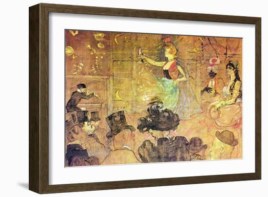 Mauri Dance-Henri de Toulouse-Lautrec-Framed Art Print