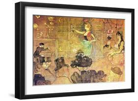 Mauri Dance-Henri de Toulouse-Lautrec-Framed Art Print