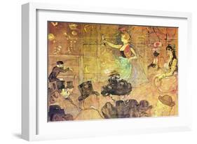 Mauri Dance-Henri de Toulouse-Lautrec-Framed Art Print