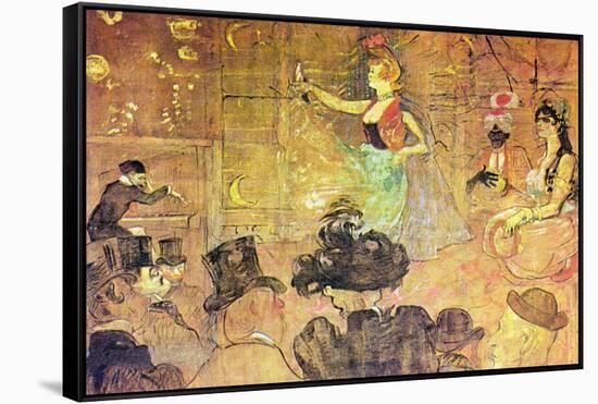 Mauri Dance-Henri de Toulouse-Lautrec-Framed Stretched Canvas