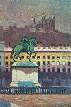 Lyon, Place Bellecour-Maurice Barbey-Framed Stretched Canvas