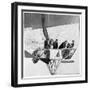 Maurice Berteaux, Minister for the War in the Lebaudy Airship, 3rd November 1905-null-Framed Giclee Print