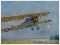 French Warplane Leaves on the Dawn Patrol-Maurice Bourgignon-Art Print