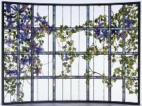 A 'Clematis' Leaded Glass Three-Sectioned Skylight, Akron, Ohio, Circa 1915-Maurice Bouval-Giclee Print