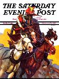 "Racing to the Fire," Saturday Evening Post Cover, January 12, 1935-Maurice Bower-Giclee Print