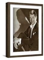 Maurice Chevalier, French Actor, 1933-null-Framed Giclee Print