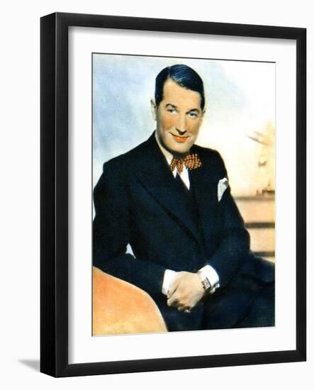 Maurice Chevalier, French Actor and Popular Entertainer, 1934-1935-null-Framed Giclee Print