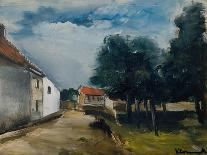 Cottages at the Roadside-Maurice Vlaminck-Framed Art Print