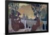 MAURICE DENIS/ BRETON WOMEN , OIL ON CANVAS 1891. Location: MUSEE D'ARTS DECORATIFS, FRANCE-MAURICE DENIS-Framed Poster