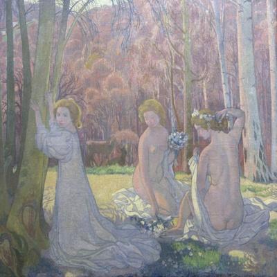 Figures in a Spring Landscape (Sacred Grov), 1897