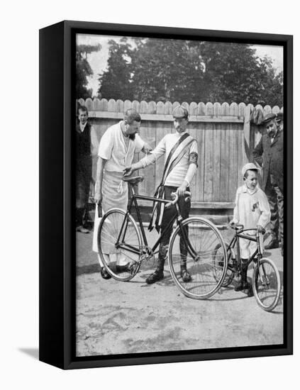 Maurice Garin, Winner of the Inaugural Tour De France, 1903-null-Framed Stretched Canvas