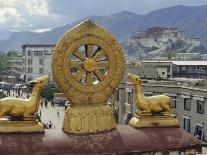 View of the Potala from Jokhant (Jokhang) Temple, Lhasa, Tibet, China, Asia-Maurice Joseph-Photographic Print