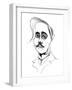 Maurice Maeterlinck - caricature of Belgian playwright-Neale Osborne-Framed Giclee Print